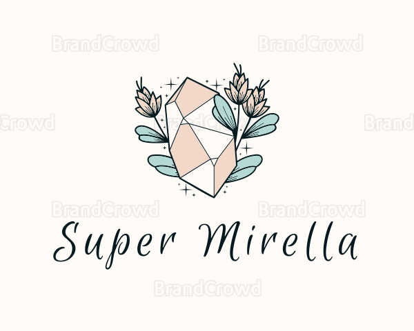 Deluxe Crystal Flower Logo