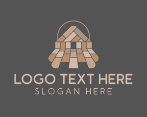 Chair - Woodwork Flooring House logo design