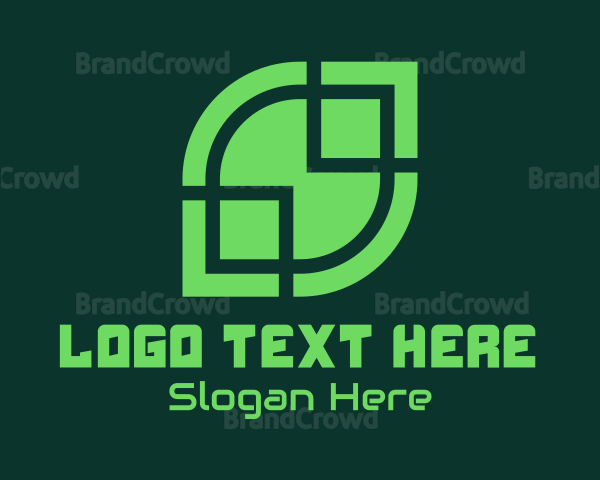 Green Technology Leaf Logo