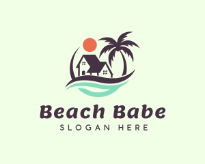 Beach Wave House logo design