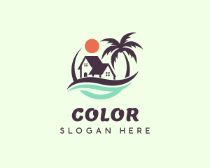 Beach Wave House logo design