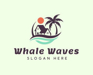 Beach Wave House logo design