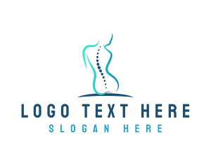Bone - Spine Human Health logo design