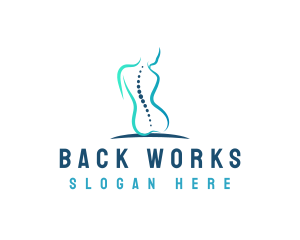 Back - Spine Human Health logo design