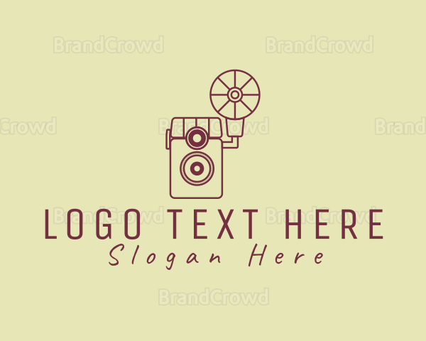 Retro Photography Camera Logo