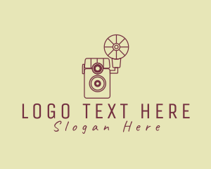 Film Studio - Retro Photography Camera logo design
