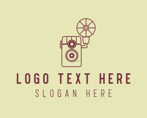 Antique Camera - Retro Photography Camera logo design