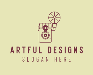 Retro Photography Camera logo design