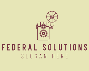 Retro Photography Camera logo design