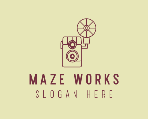 Retro Photography Camera logo design