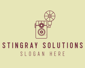 Retro Photography Camera logo design