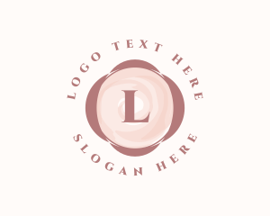 Nail Salon - Watercolor Round Feminine logo design