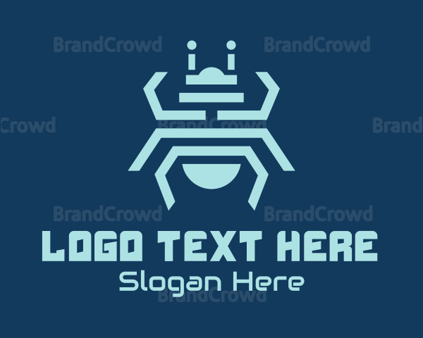 Tech Bug Insect Logo
