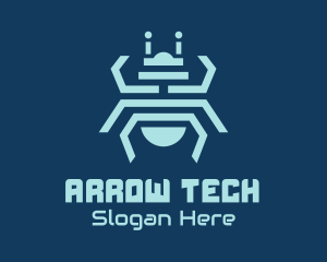 Tech Bug Insect logo design