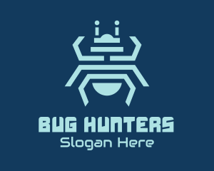 Tech Bug Insect logo design