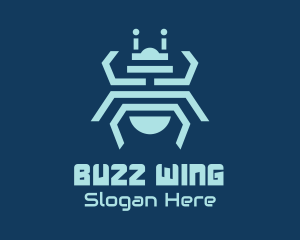 Tech Bug Insect logo design