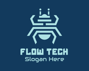 Tech Bug Insect logo design