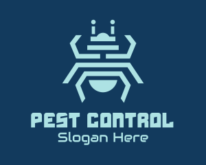 Tech Bug Insect logo design