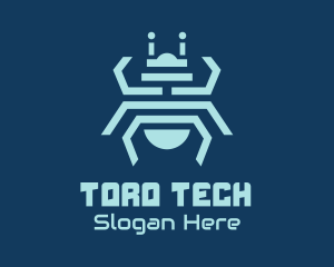 Tech Bug Insect logo design