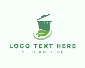 Recycling Bin - Eco Garbage Sanitation logo design