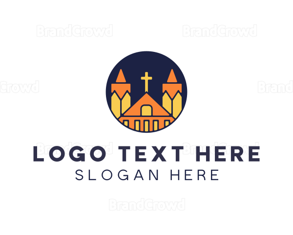 Catholic Church Monastery Logo