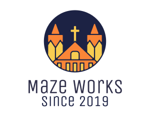 Cross Church Monastery logo design