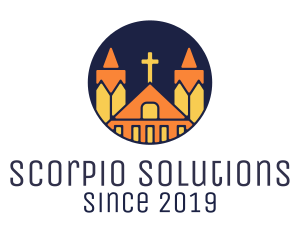 Cross Church Monastery logo design