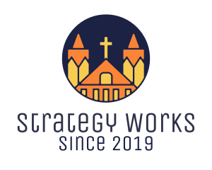 Cross Church Monastery logo design