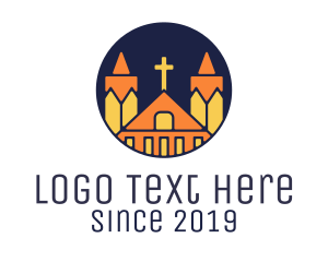 God - Cross Church Monastery logo design