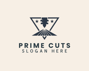 Industrial CNC Laser  logo design