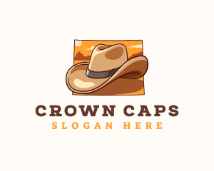 Wyoming Cowboy Hat logo design