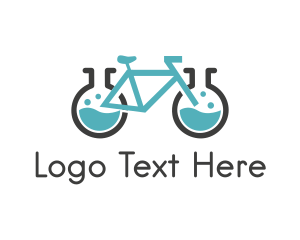 Vintage Bicycle - Science Laboratory Bicycle logo design