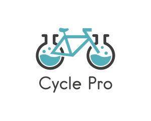 Science Laboratory Bicycle logo design