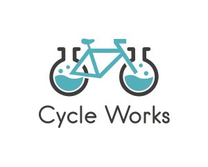 Cycle - Science Laboratory Bicycle logo design