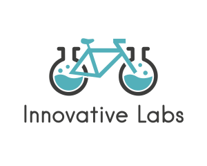 Science Laboratory Bicycle logo design