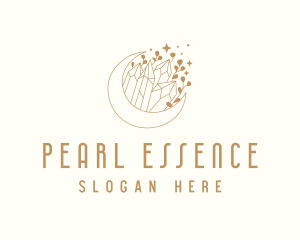 Pearl - Moon Crystal Sparkle logo design