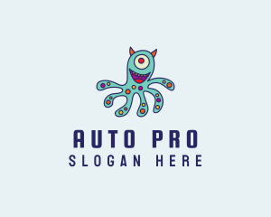 Sci Fi - Mutant Octopus Alien logo design