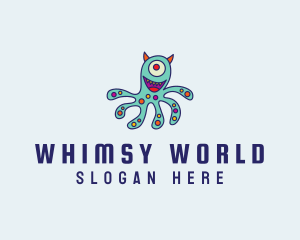 Silly - Mutant Octopus Alien logo design
