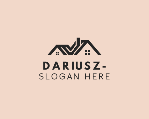 Lease - House Property Roofing logo design