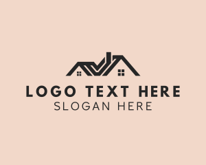 Maintenance - House Property Roofing logo design