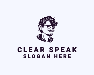 Man Eyeglass Fashion Accessory logo design