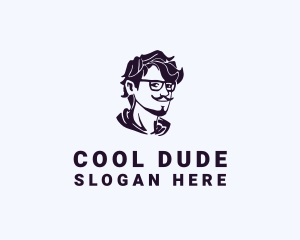 Dude - Man Eyeglass Fashion Accessory logo design