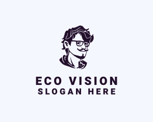 Man Eyeglass Fashion Accessory logo design