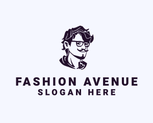 Man Eyeglass Fashion Accessory logo design