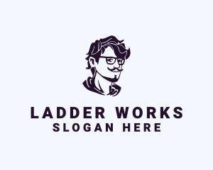 Man Eyeglass Fashion Accessory logo design