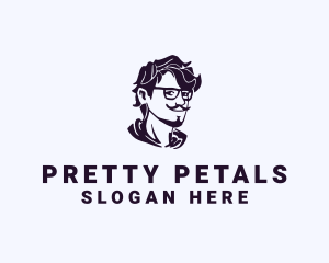 Man Eyeglass Fashion Accessory logo design