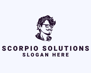 Man Eyeglass Fashion Accessory logo design