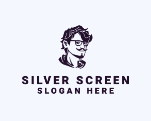 Men - Man Eyeglass Fashion Accessory logo design