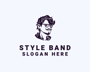 Man Eyeglass Fashion Accessory logo design