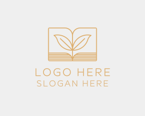Leaf Book Education Logo
